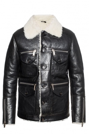 Fur-trimmed jacket, zdjęcie 1 Fur-trimmed jacket od Dsquared2